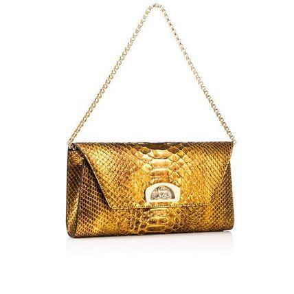 ルブタン 上品なレザークラッチ Vero-Dodat Clutch Antic Gold 31651313215